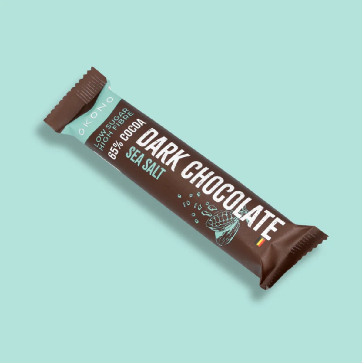 OKONO - Suikervrije chocoladereep - Keto - Dark Chocolate Sea Salt - 20st.