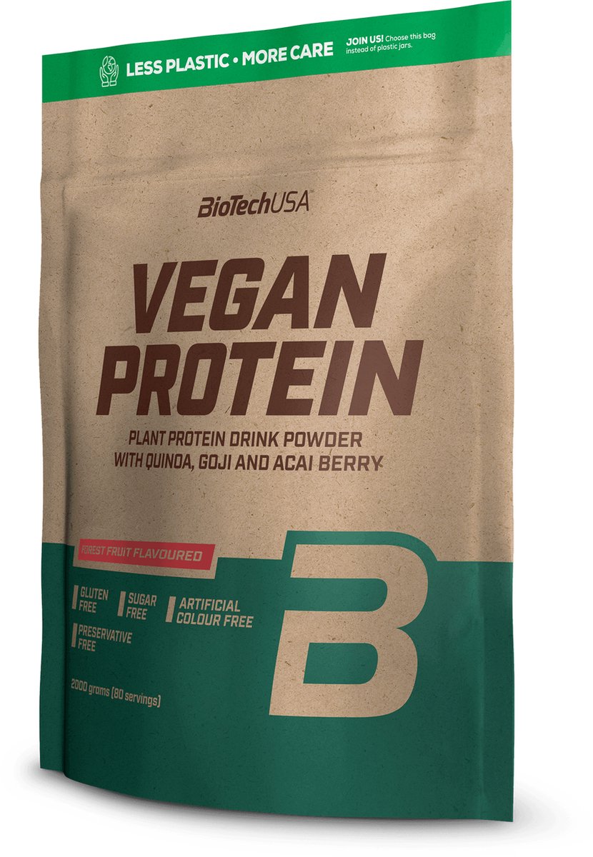 Protein Poeder - Vegan Protein 2000g - BiotechUSA - Hazelnoot