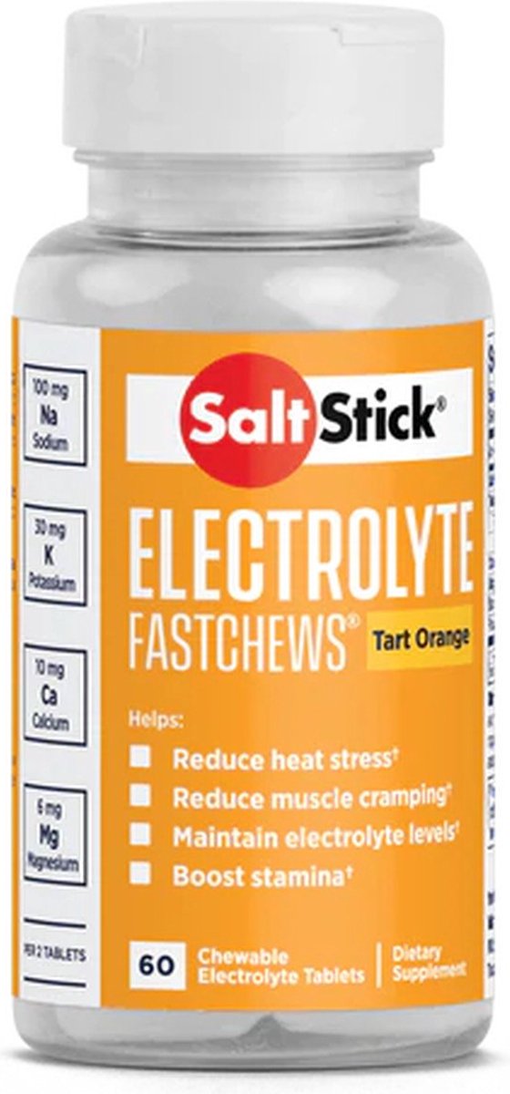 Saltstick Fastchews - Electrolyte - Orange - 60 stuks