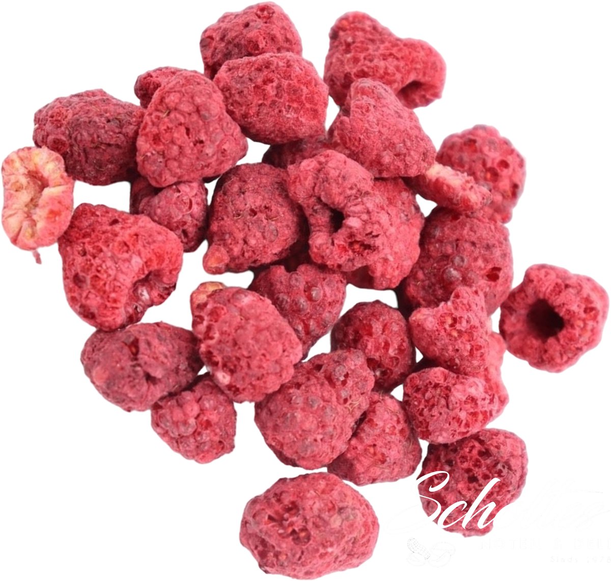 Scholtes Noten & Deli Gevriesdroogde frambozen - puur fruit, glutenvrij, vegan - 50 gram