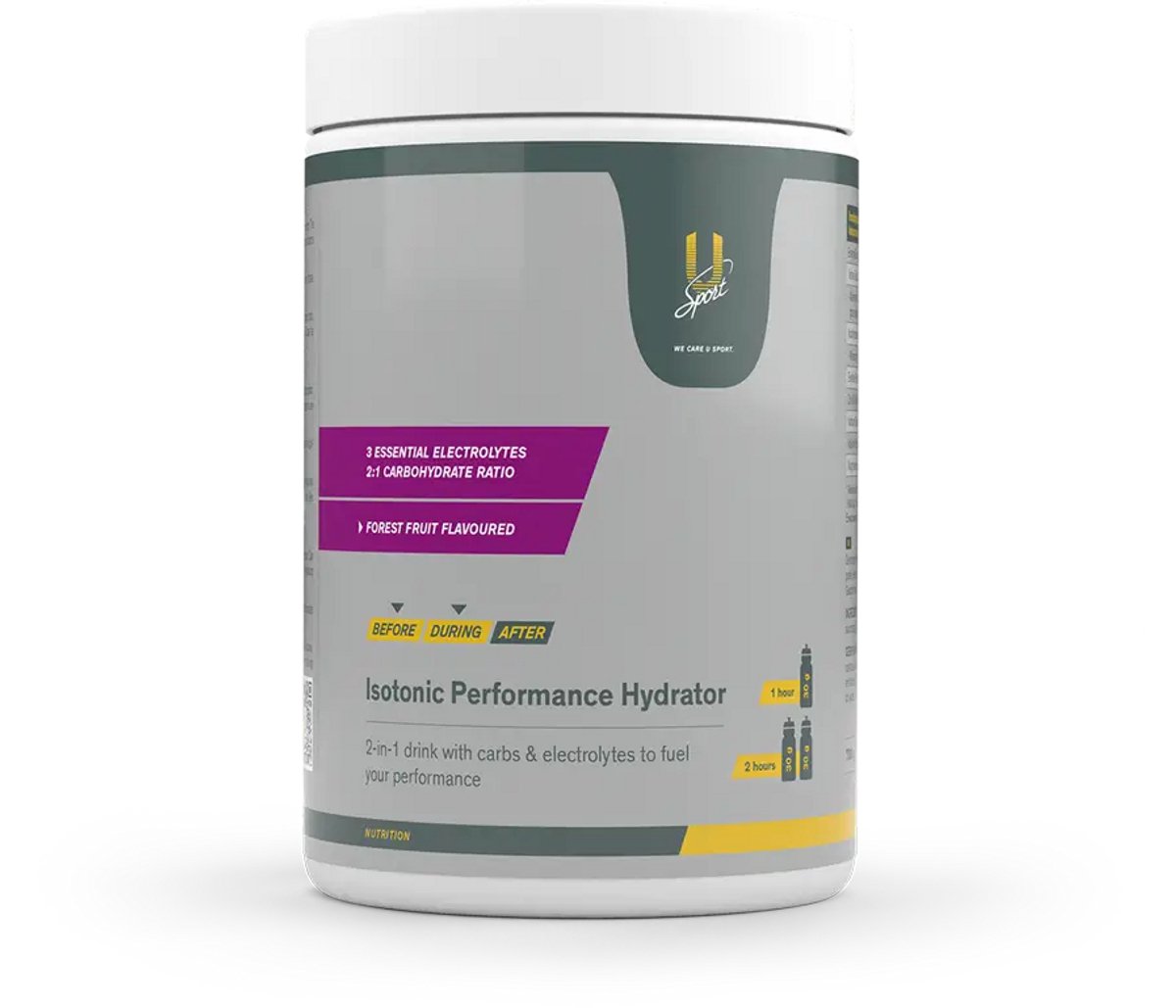 U-Sport Isotonic Performance Hydrator - Isotone Sportdrank - Forest Fruit - 4-voudige Koolhydraatmix - NZVT - 3 kg