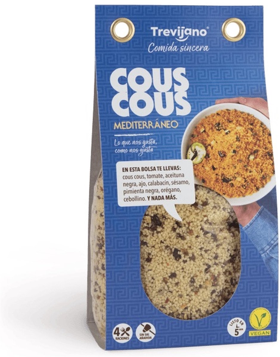 Veganistische mediterrane couscous 300 g|Vegan Mediterranean Couscous 300 g|Couscous Végétalien Méditerranéen 300 g