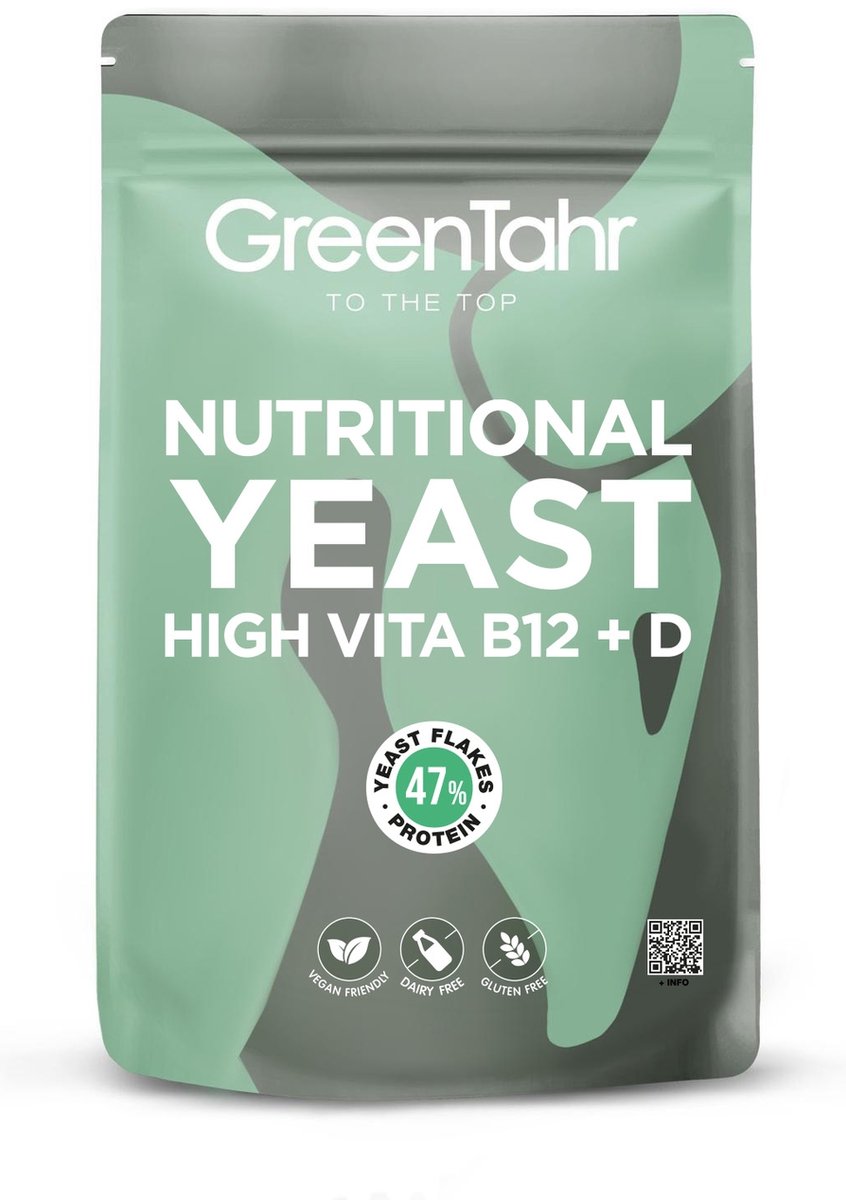 Voedingsgist hoge vitamine B12+D vlokken 500 g de poudre|Nutritional yeast high vitamin B12+D flakes 500 g of powder|Flocons de levure nutritionnelle riches en vitamine B12+D 500 g de poudre