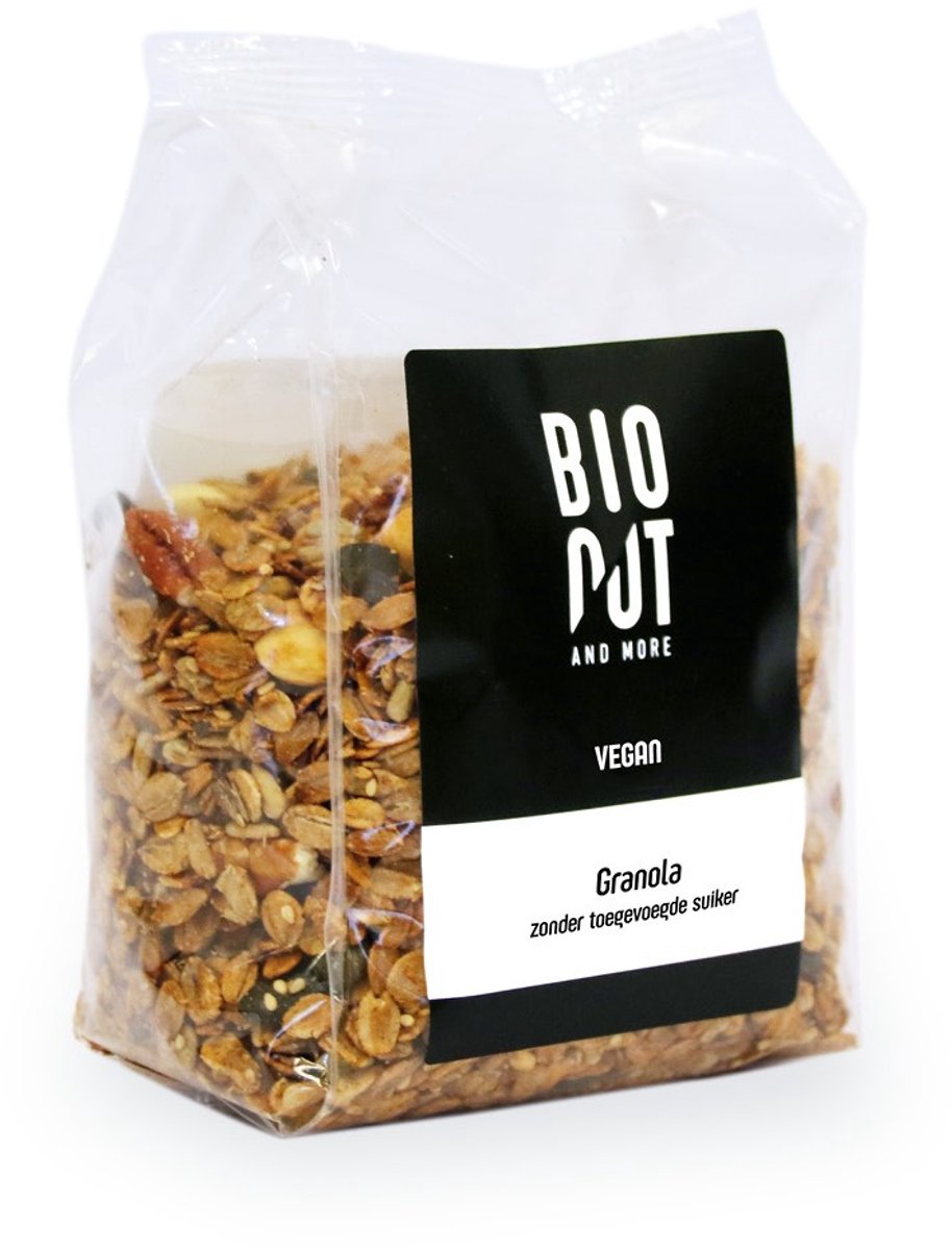 Bionut Granola noten zonder toegevoegde suiker bio 400 Gram