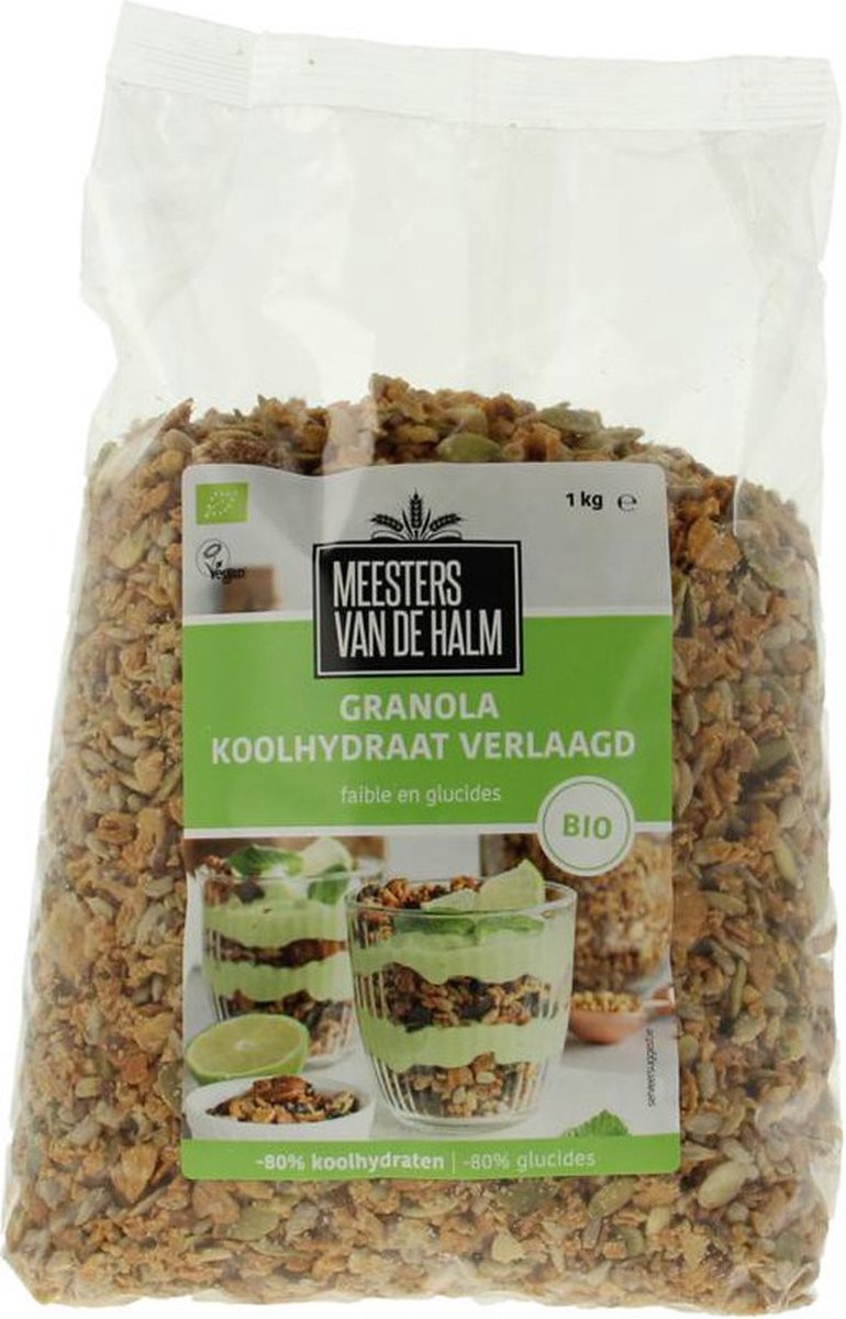 De Halm Granola koolhydraat verlaagd - Zak 1 kilo