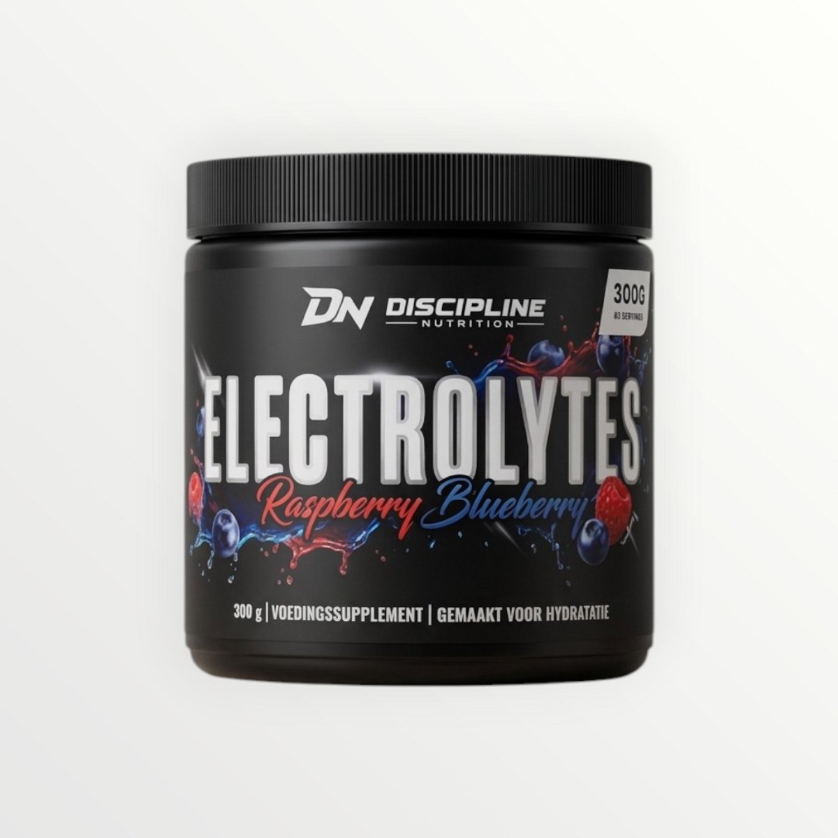 Discipline Nutrition - Elektrolyten poeder - Blueberry Raspberry - 300Gr - 60 Servings