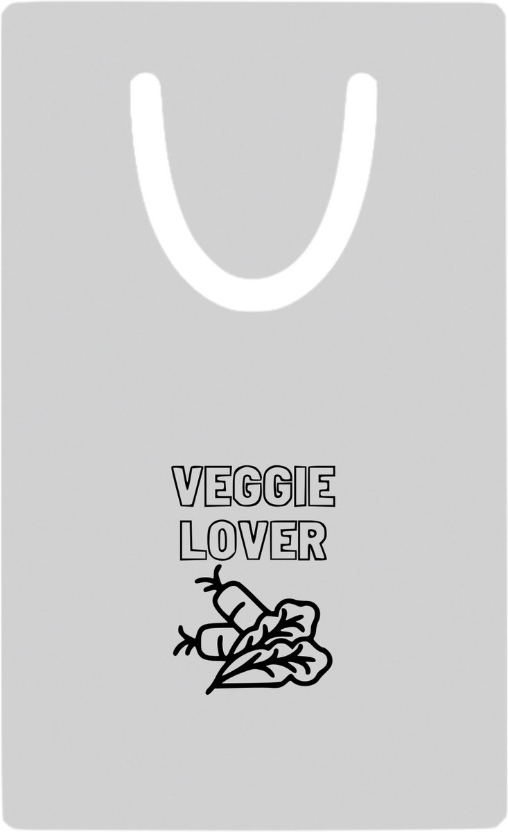Hacebo® - veggie lover metalen boekenlegger - Vegan - Familie vrienden - Vegan - Cadeau Bladwijzer boekenleggers - 7.6 cm x 5cm