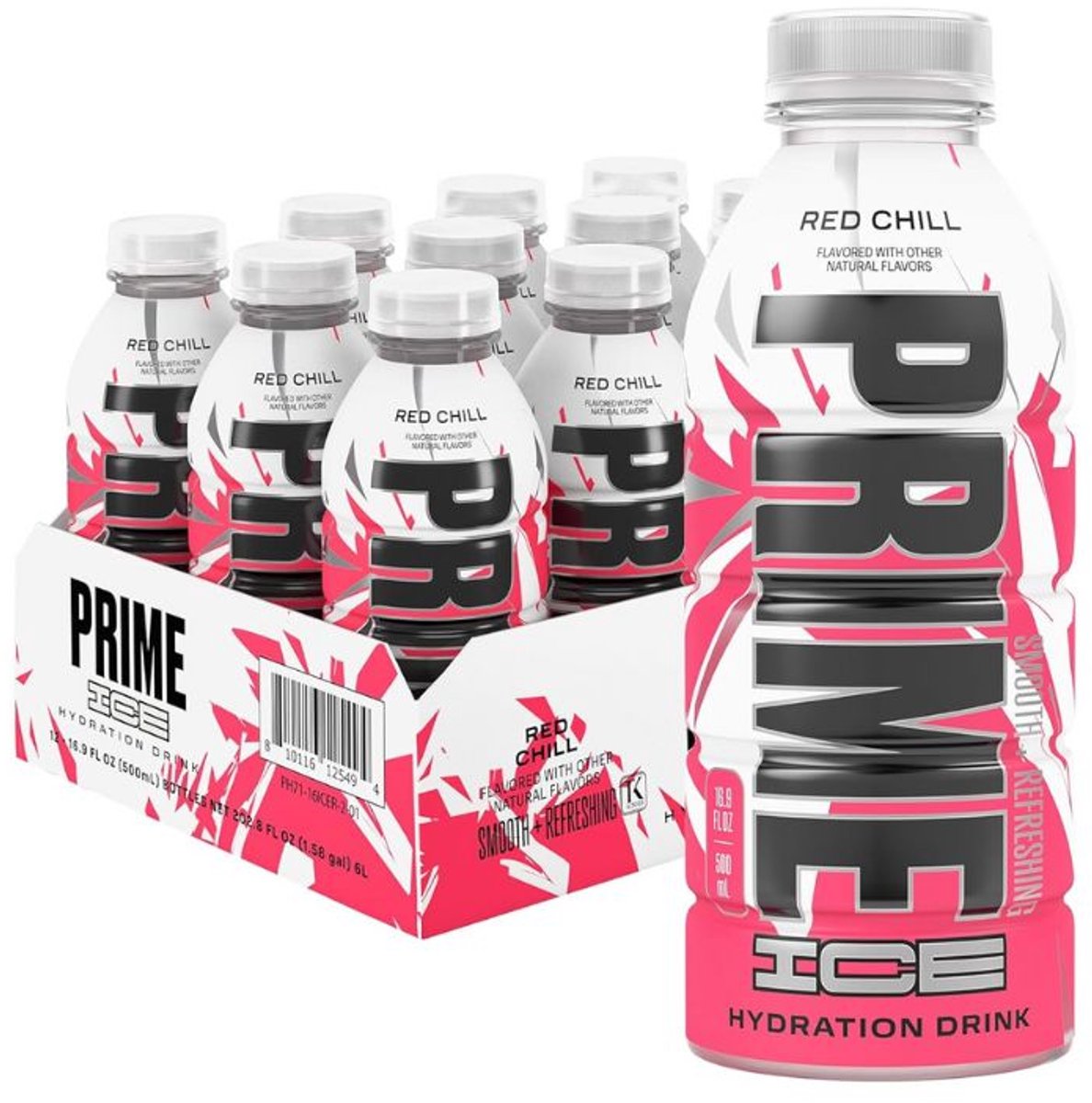 Prime ICE Hydration Red Chill Geschmack (UK) 12 x 500 ml