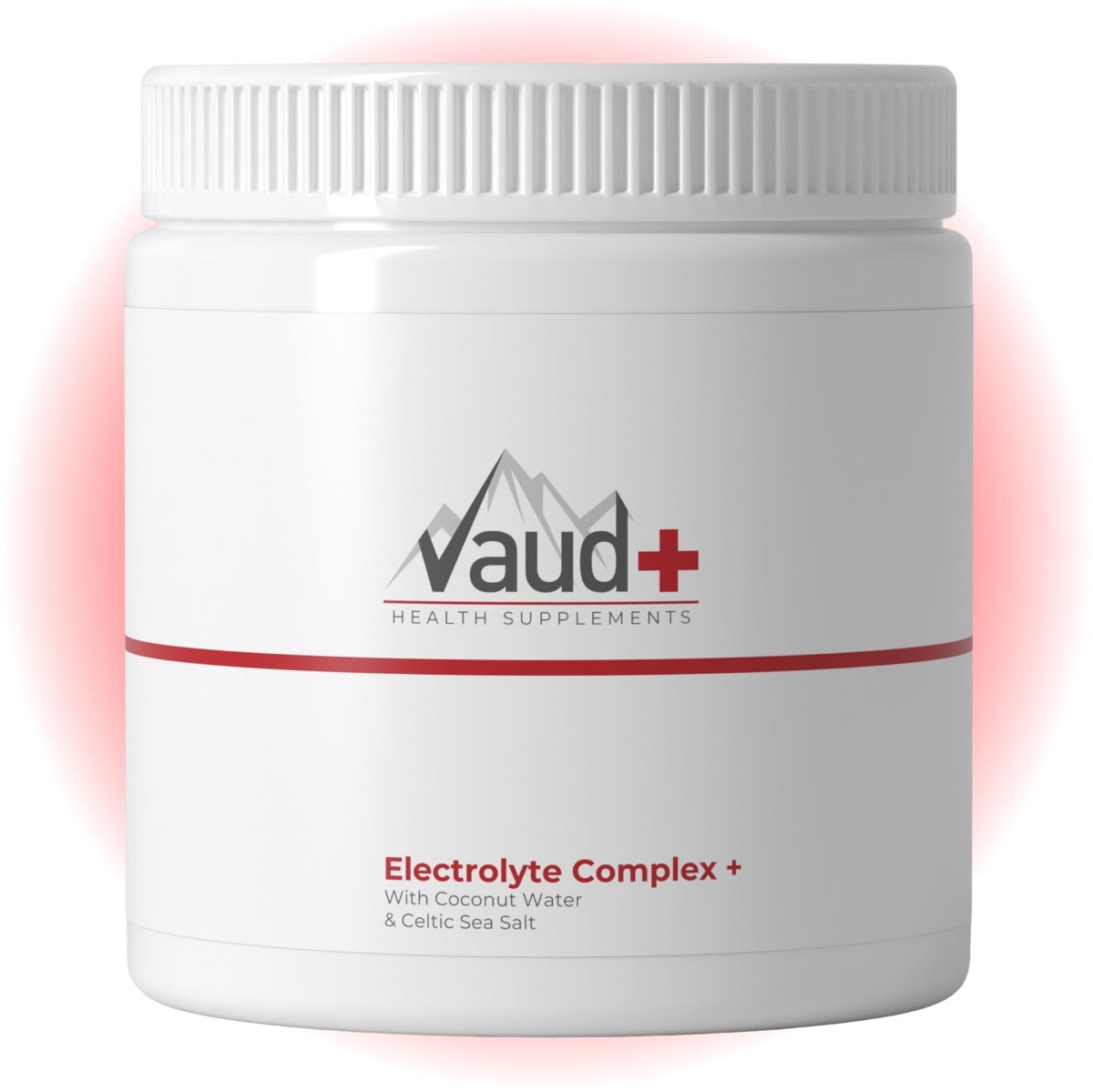 Vaud Electrolyte Complex Poeder - Elektrolyten Zonder Suiker (Electrolytes) - Met Magnesium, Kalium, Keltisch Zeezout & Kokoswater - Ondersteunt Vochtbalans en Herstel na Intensief Sporten, Vochtverlies of de Ochtend Erna - Roodfruit