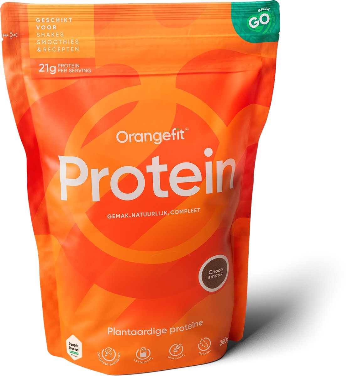Orangefit Proteïne Poeder / Vegan Proteïne Shake - 260g - Choco