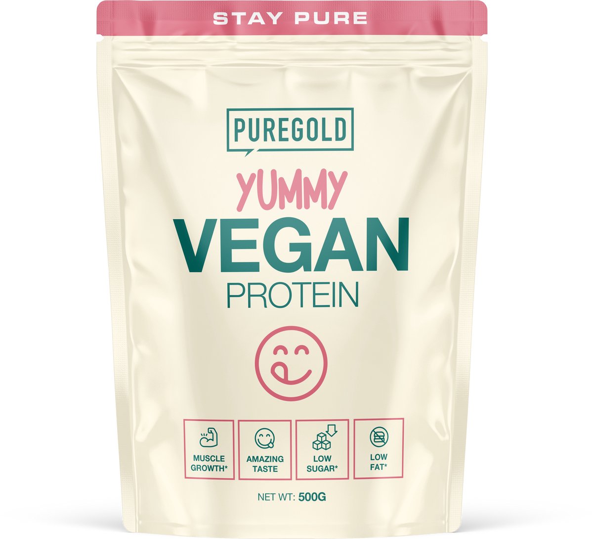 Pure Gold Yummy Vegan Protein - Proteine vegetali in polvere - Pistacchio - 500g