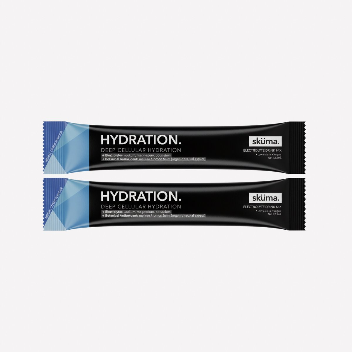 SkumaWater Elektrolyten - 14 stuks - Hydration Melisse Elektrolyten Drink Mix - Citroenmelisse - Magnesium, Kalium & Natrium - 12,5 ml sticks - Hydratatie supplement