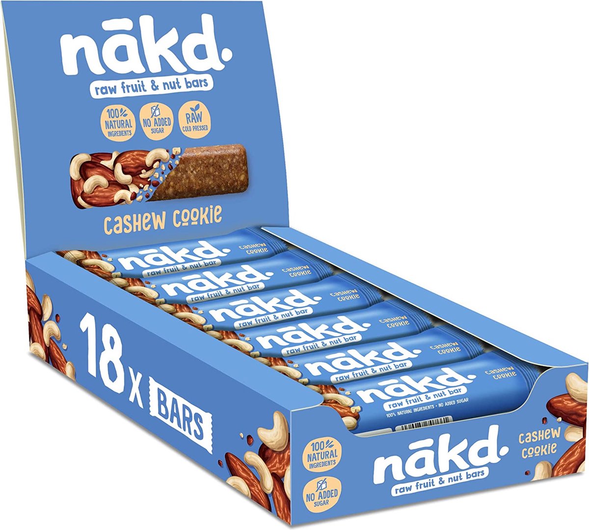 nãkd. Barretta alla frutta e noci Cashew Cookie - 18 barrette