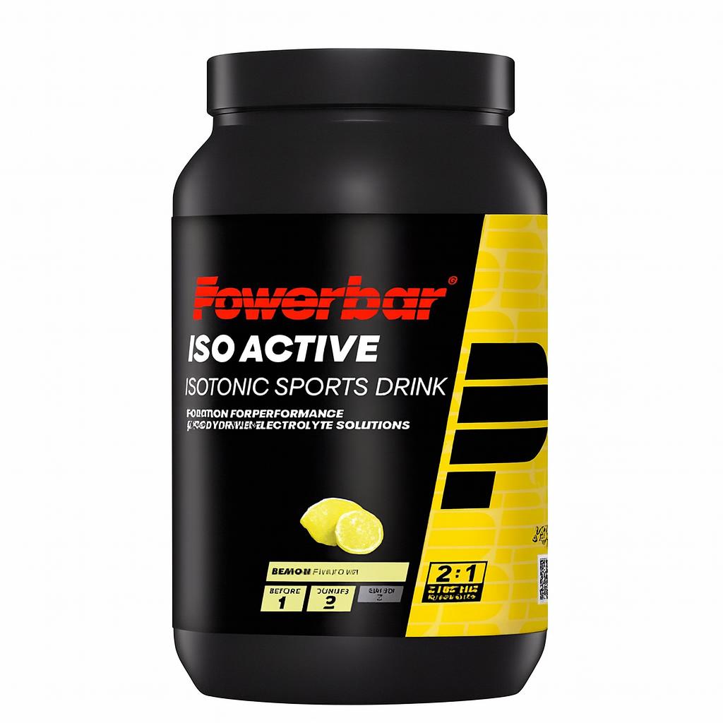 Powerbar IsoActive sportdrankpoeder lemon 1320 g isotone drank