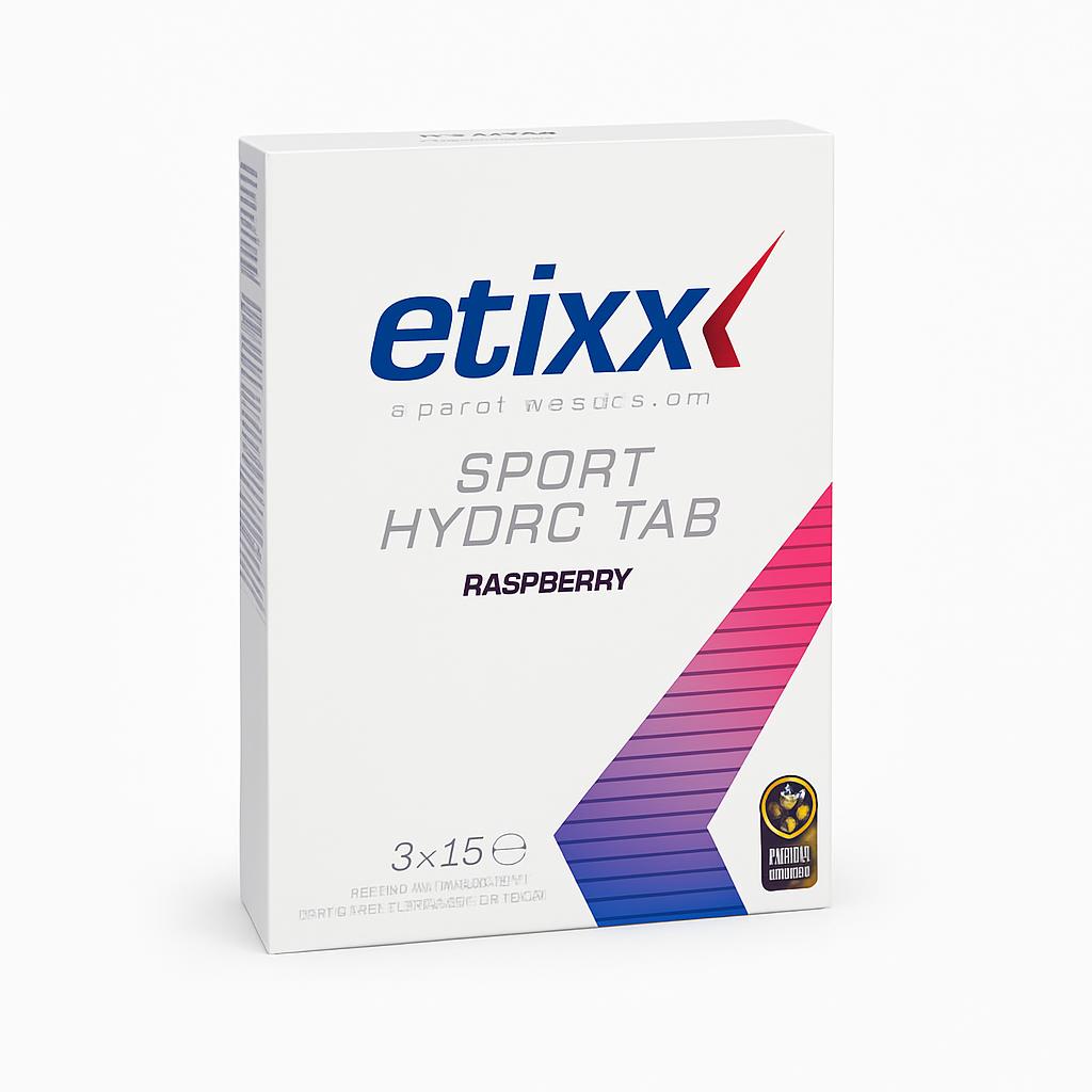 Etixx Hydro Tabs sportdranktabletten 3 x 15 framboos caloriearm