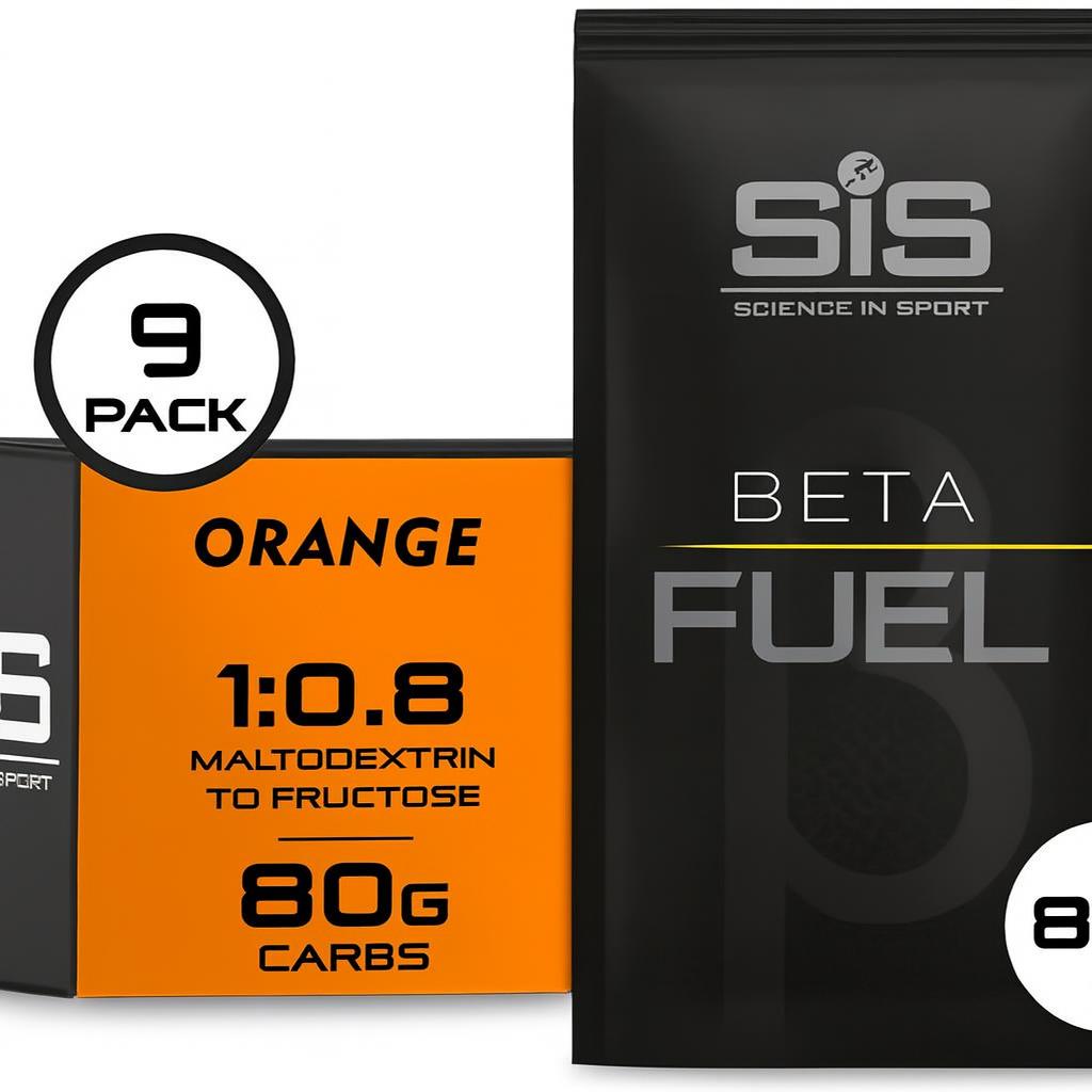 Science in Sport Beta Fuel sportpoeder orange 9 x 82 g met elektrolyten