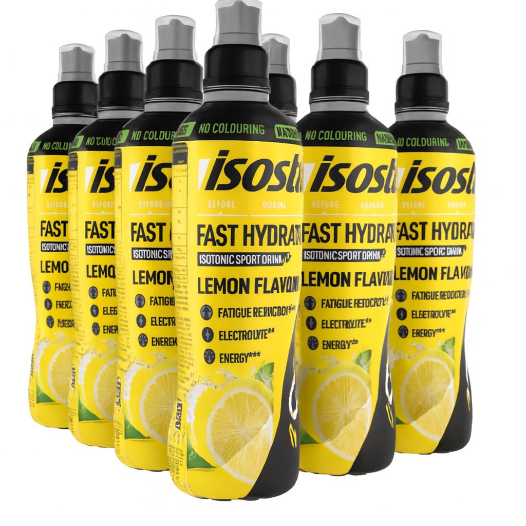 Isostar isotone sportdrank lemon 12 x 500 ml met elektrolyten