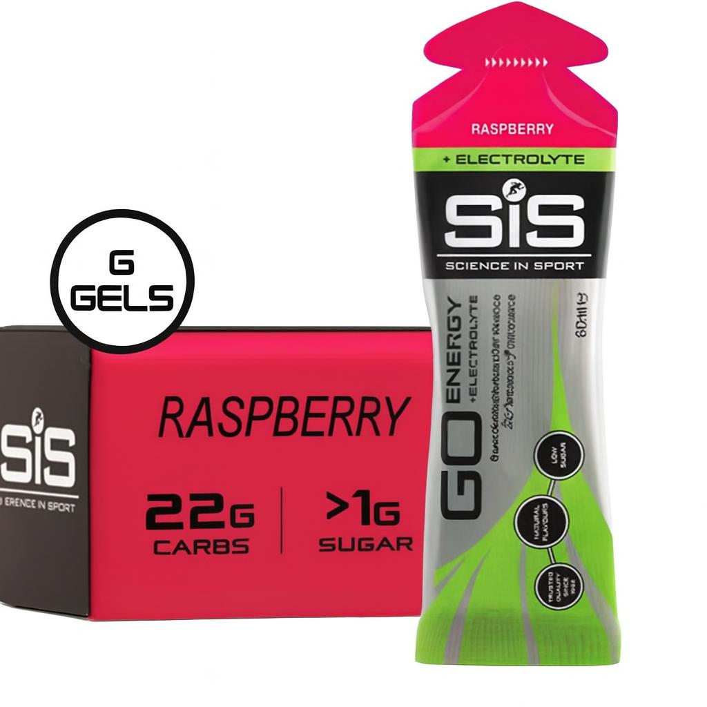 Science in Sport Go Energy sportgel framboos 6 x 60 ml met elektrolyten
