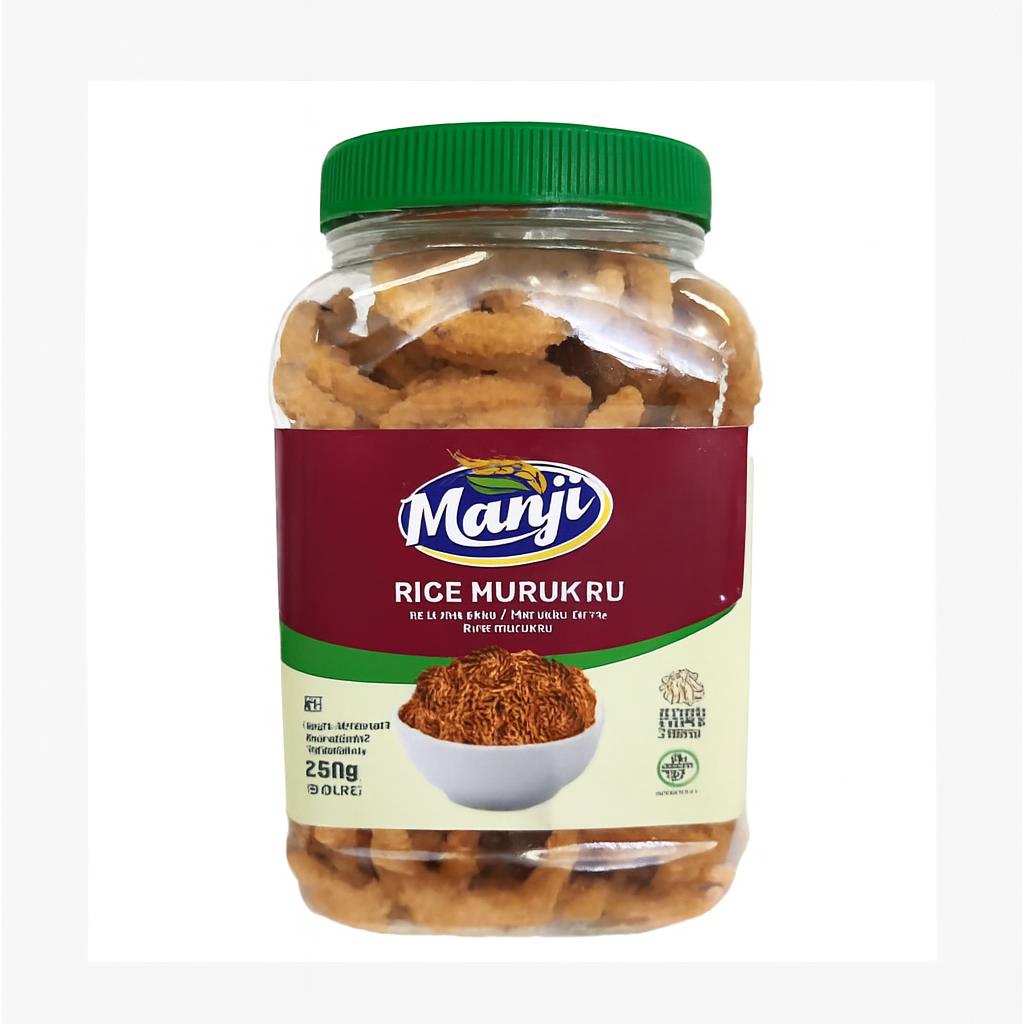 Manji rijst murukku snack 250 g knapperig en kruidig
